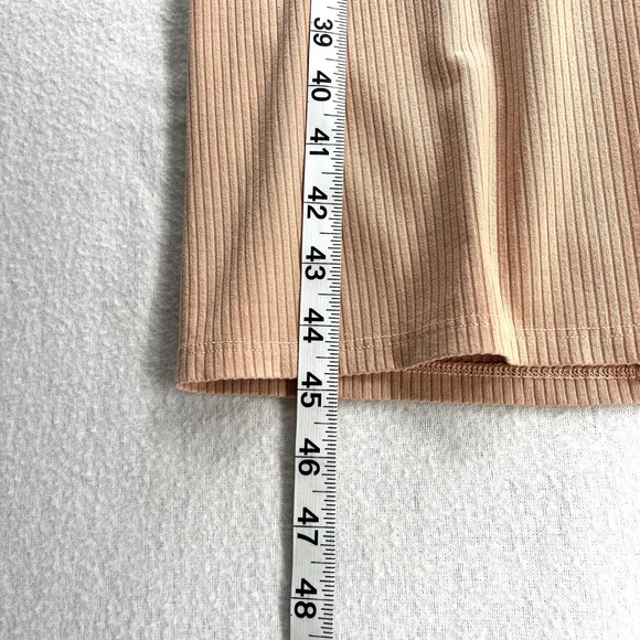 ENZA COSTA Silk Rib Dress Womens Medium Pink Turtleneck Long Sleeve Midi NEW - Picture 15 of 15